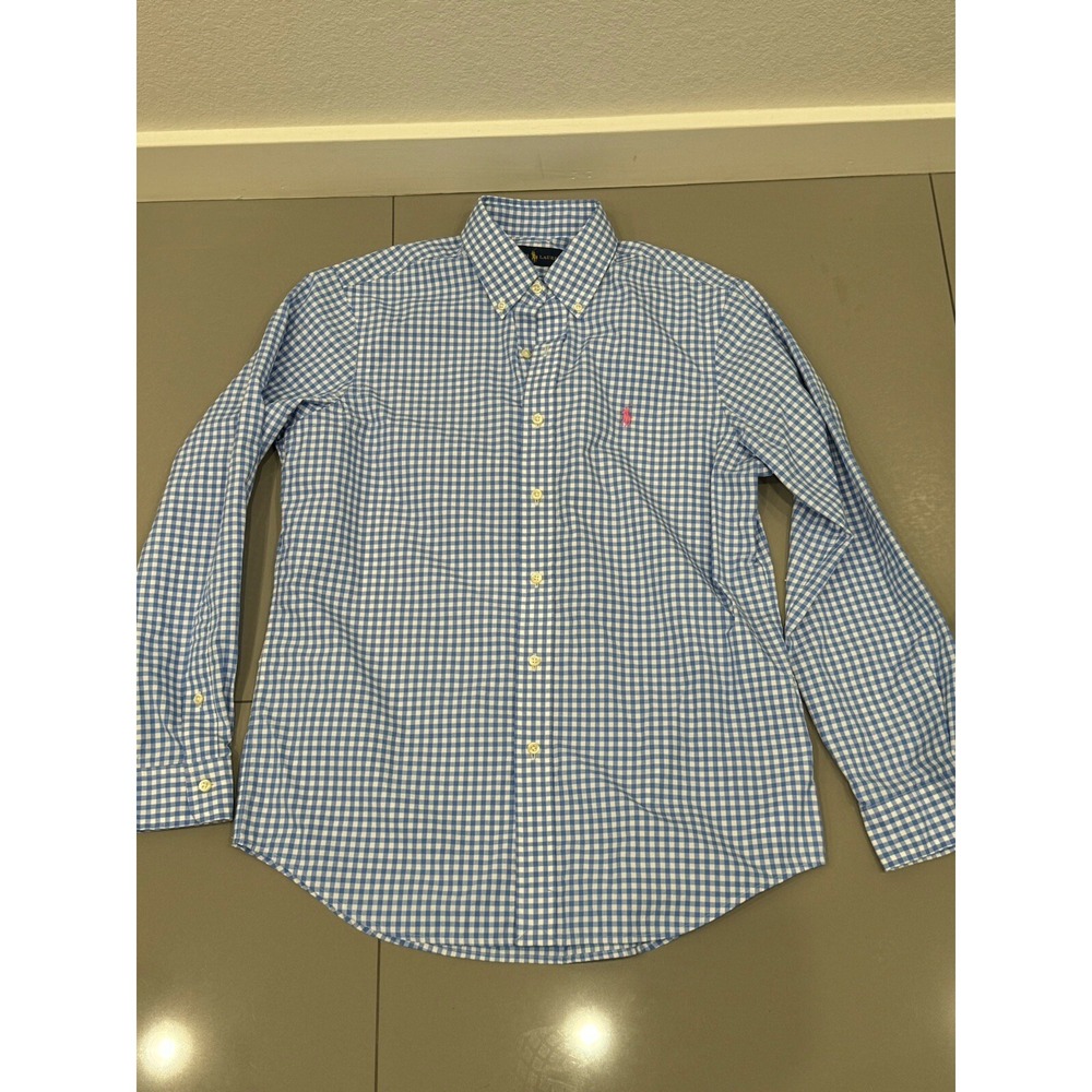 Ralph Lauren Polo Mens Gingham Button Down Shirt Size M